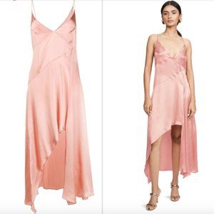 NWT Le Kasha Pink Wedding Asymmetrical Slip Dress